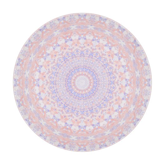 Delicate ingewikkelde pastel Abstracte mandala Snijplank (Voorkant)