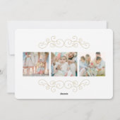 Delicate Joy | Vakantie Fotokaart Feestdagenkaart (Achterkant)