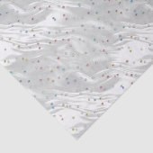 Delicate Juwelen Afbeelding op Satijn Afbeelding Tissuepapier (Detail)