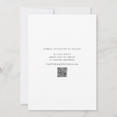 Delicate kalligrafie Moderne eenvoudige bruiloft Save The Date (Achterkant)