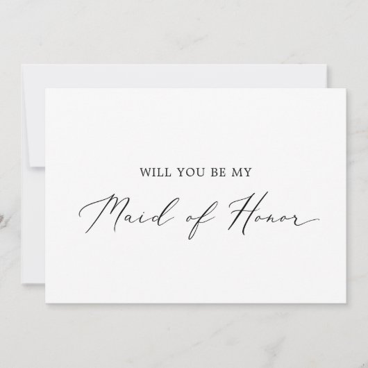 Delicate kalligrafie van de Kaart van het Honor-vo (Voorkant)