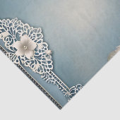 Delicate  Kant en Bloemen Tissuepapier (Detail)