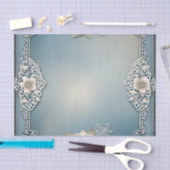 Delicate  Kant en Bloemen Tissuepapier (Craft)