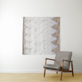 Delicate Kanten Stof Textuur Achtergrond Wandkleed (In Situ (horizontaal))