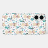 Delicate Kitten and Botanical Doodle Case-Mate iPhone Case (Achterkant (horizontaal))