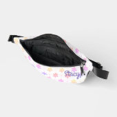 DELICATE KLEINE BLOEMEN BLOEMPATROON LILA NAAM HEUPTASJE (Open)