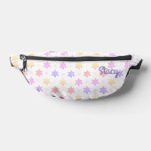 DELICATE KLEINE BLOEMEN BLOEMPATROON LILA NAAM HEUPTASJE (Liggend)