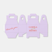 Delicate Kleurrijke Calligrafie Dank Je Favoriet D Bedankdoosjes (Uitgevouwen)