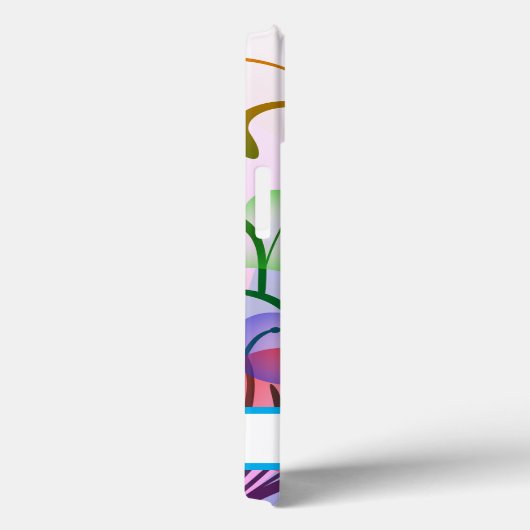 Delicate kleurrijke harten, aangepaste foto & naam Case-Mate iPhone case (Achterkant / Rechts)