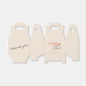Delicate Kleurrijke Kalligrafie Dank u Favor Box Bedankdoosjes (Uitgevouwen)
