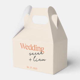 Delicate Kleurrijke Kalligrafie Dank u Favor Box Bedankdoosjes