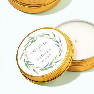 Delicate krans bruiloft Vrijgezellenfeest Stickers