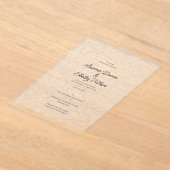 Delicate Lace Acrylic Wedding Acryl Uitnodigingen (Laagn)