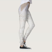 Delicate Lace doek textuur achtergrond Leggings (Rechts)