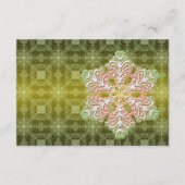 Delicate Lace Snowflake Winter Wedding Reply Kaart (Achterkant)