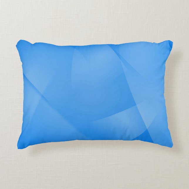 Delicate lagen van blauw accent kussen (Voorkant)