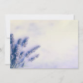 Delicate lavendel begrafenis bedankkaarten kaart (Achterkant)