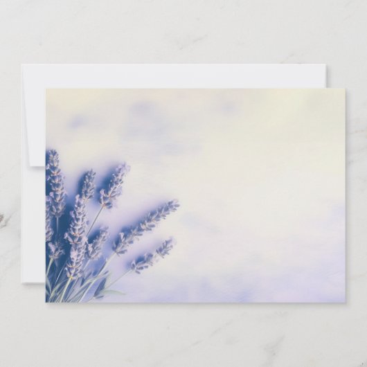 Delicate lavendel begrafenis bedankkaarten kaart (Achterkant)