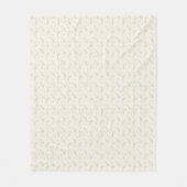Delicate Lavendel & Honingbij Botanische Omtrek Fleece Deken (Voorkant)