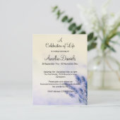 Delicate Lavendel Levensviering Kaart (Staand voorkant)