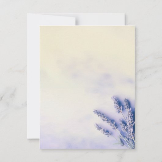 Delicate Lavendel Viering van het Leven Kaart (Achterkant)