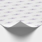 Delicate Lavender Herb Flower Dry Bundle Patroon Cadeaupapier (Hoek)