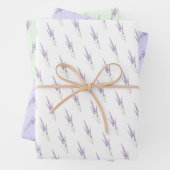 Delicate Lavender Herb Flower Dry Bundle Patroon Inpakpapier Vel (In situ)