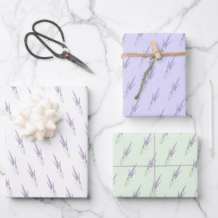 Delicate Lavender Herb Flower Dry Bundle Patroon Inpakpapier Vel