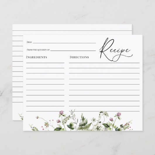 Delicate Lavender Wildflower Vrijgezellenfeest (Voorkant / Achterkant)