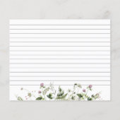 Delicate Lavender Wildflower Vrijgezellenfeest (Achterkant)