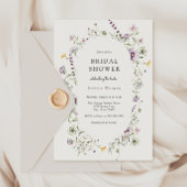 Delicate Lavender Yellow Wilde Vrijgezellenfeest Kaart