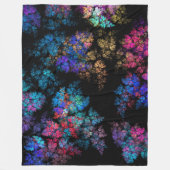 Delicate leaf ornaments fleece deken (Voorkant)