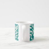 Delicate Leafy Branch Espresso Kop (Achterkant)