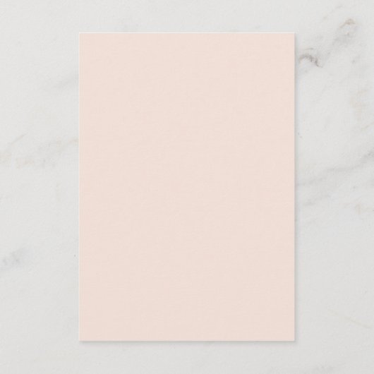 Delicate lente bloemenbruiloft details informatiekaartje (Achterkant)