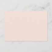 Delicate lente bloemenbruiloft receptie informatiekaartje (Achterkant)