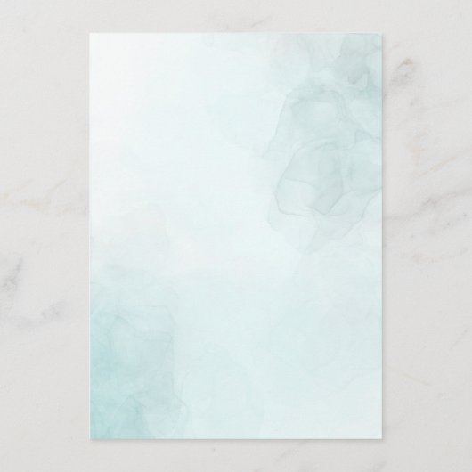 Delicate lentegroen | Gepersonaliseerd briefpapier Informatiekaartje (Achterkant)