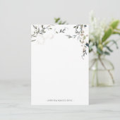 Delicate lentegroen | Gepersonaliseerd briefpapier Informatiekaartje (Staand voorkant)