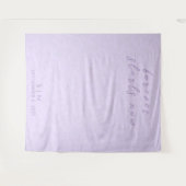 Delicate Lila bruiloft foto achtergrond wandtapijt Wandkleed (Voorkant (horizontaal))