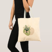 Delicate Lily van de Vallei Stier Constellatie Tote Bag (Voorkant (product))