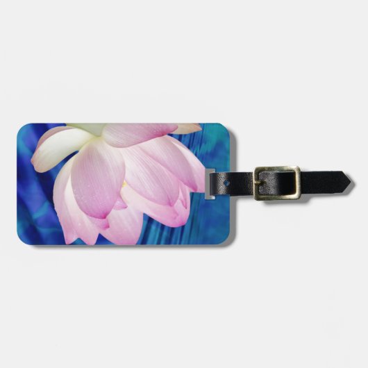 Delicate Lotus flower en betekenis Bagagelabel (Voorkant horizontaal)