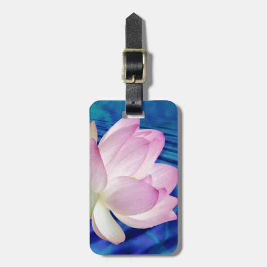 Delicate Lotus flower en betekenis Bagagelabel (Voorkant verticaal)