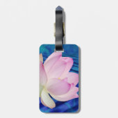 Delicate Lotus flower en betekenis Bagagelabel (Achterkant verticaal)