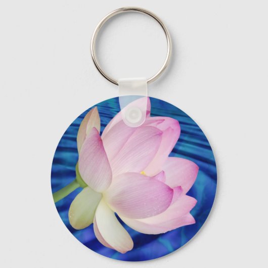 Delicate Lotus flower en betekenis Sleutelhanger (Voorkant)