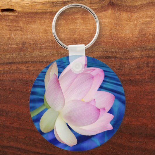 Delicate Lotus flower en betekenis Sleutelhanger (Voorkant)