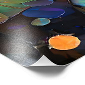 Delicate Lotus Flowers Blossoming in the Snow Foto Afdruk (Hoek)