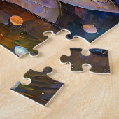 Delicate Lotus Flowers Blossoming in the Snow Legpuzzel (Zijkant)