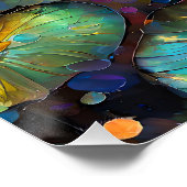 Delicate Lotus Flowers Blossoming in the Snow Perfect Poster (Hoek)