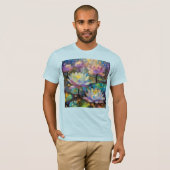 Delicate Lotus Flowers Blossoming in the Snow T-shirt (Voorkant volledig)