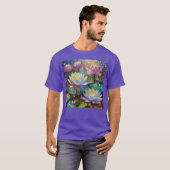 Delicate Lotus Flowers Blossoming in the Snow T-shirt (Voorkant volledig)