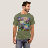 Delicate Lotus Flowers Blossoming in the Snow T-shirt (Voorkant volledig)